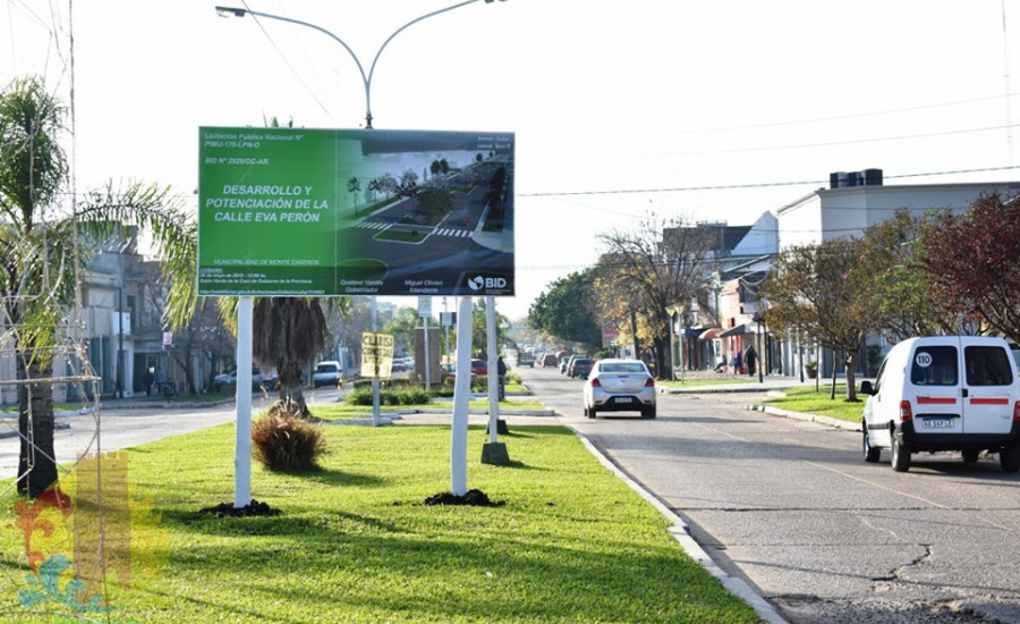 Resultado de imagen para mega obra calle eva duarte monte caseros"