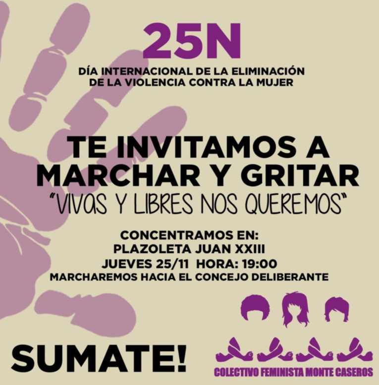 Convocan a marchar en el Día Internacional de la No Violencia contra la ...